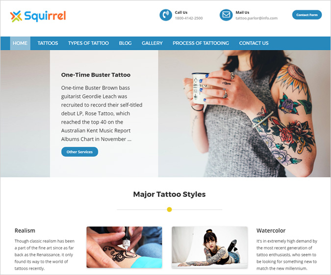 Squirrel WordPress Theme