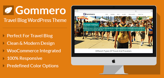 GOMMERO - TRAVEL BUSINESS WORDPRESS THEME