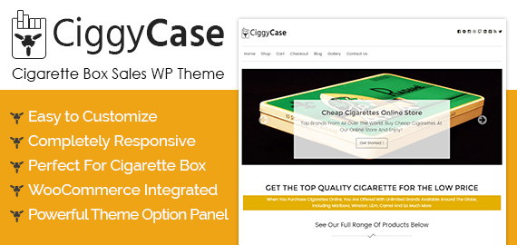 cigarette box sales ecommerce wordpress theme template inkthemes
