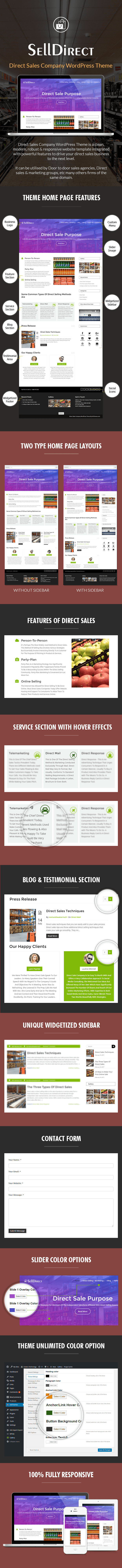 Direct Sales Company WordPress Theme Sales