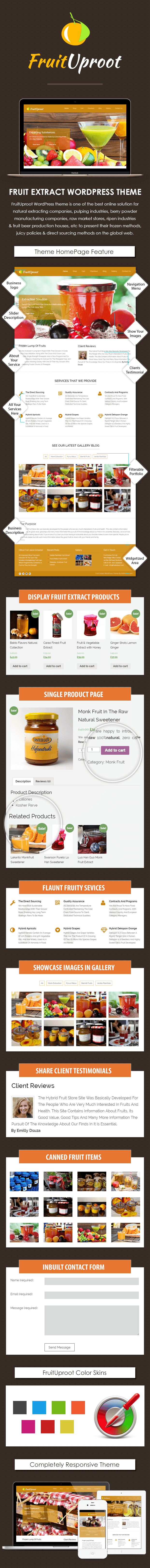 Fruit Extract Sales page
