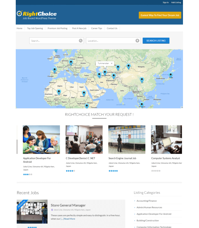 Job Board WordPress Theme