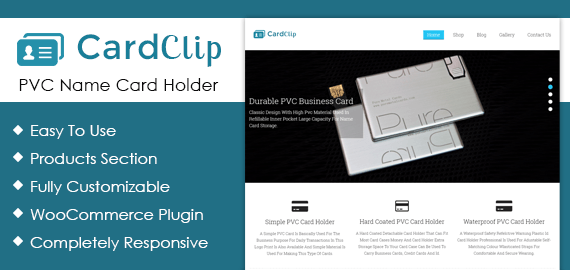 pvc name card holder wordpress theme template inkthemes