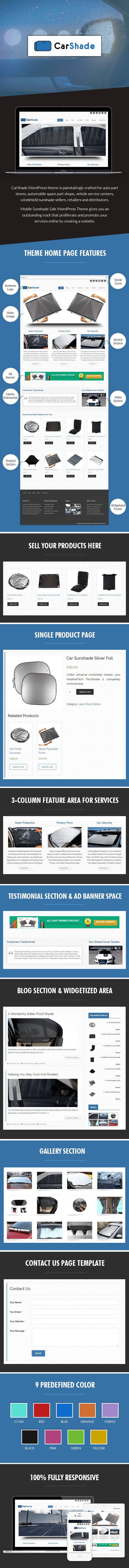 Mobile Sunshade Sale WordPress Theme