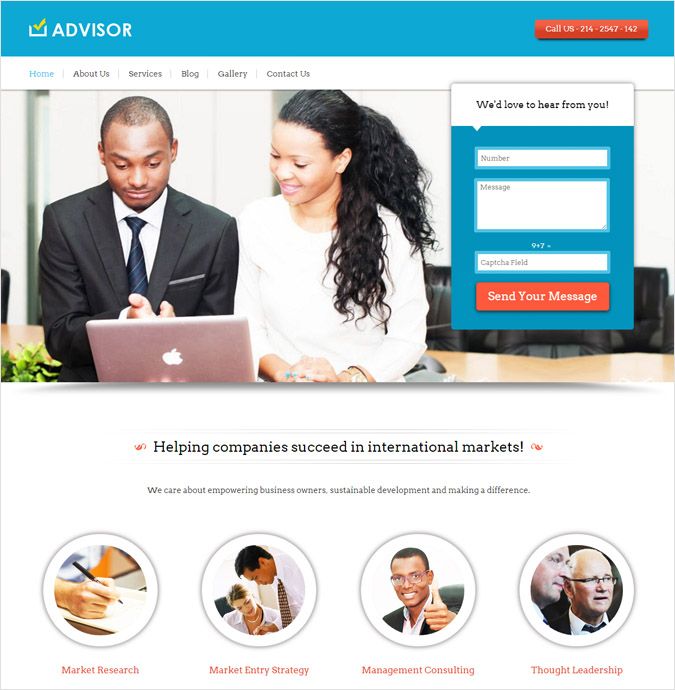 Advisor Business WP theme