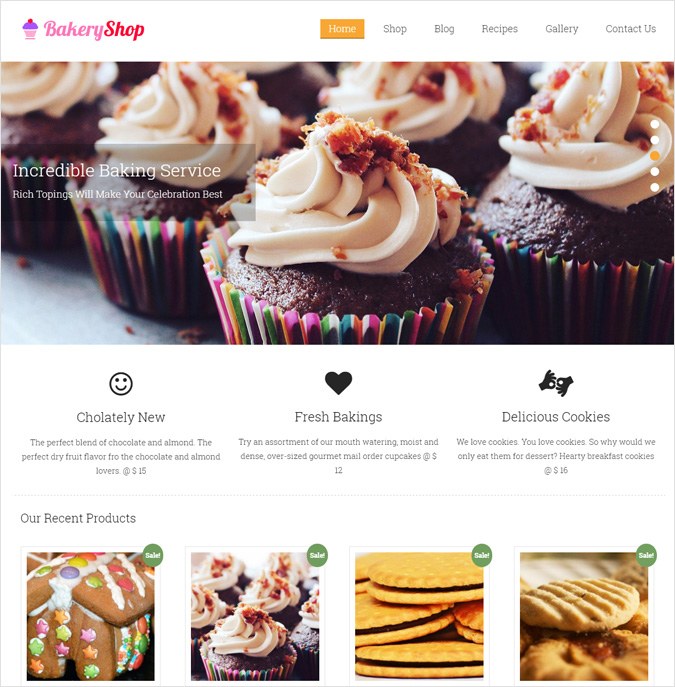 BakeryShop WP theme