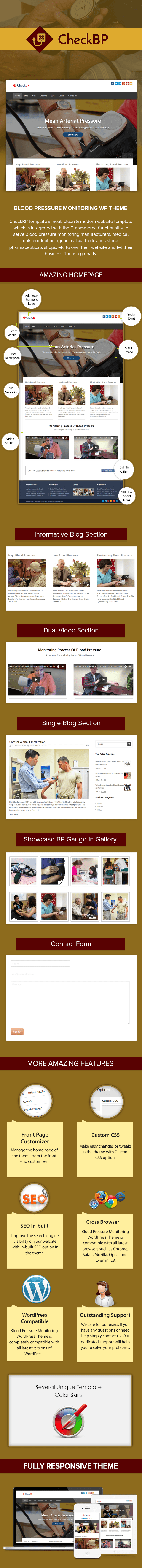 Blood Pressure Monitoring WordPress Theme Sales