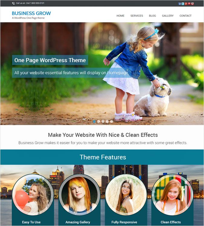 BusinessGrow WordPress Theme