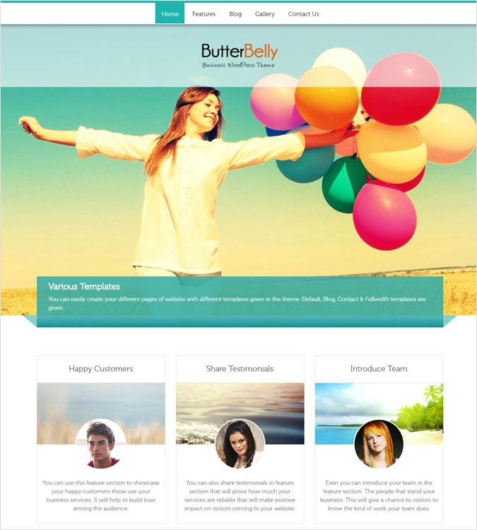 ButterBelly WP theme