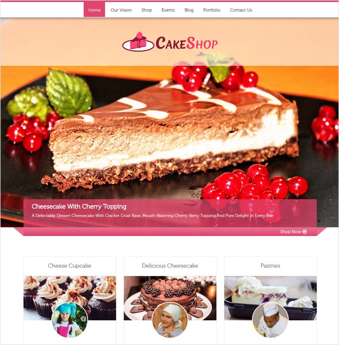 CakeShop WP theme