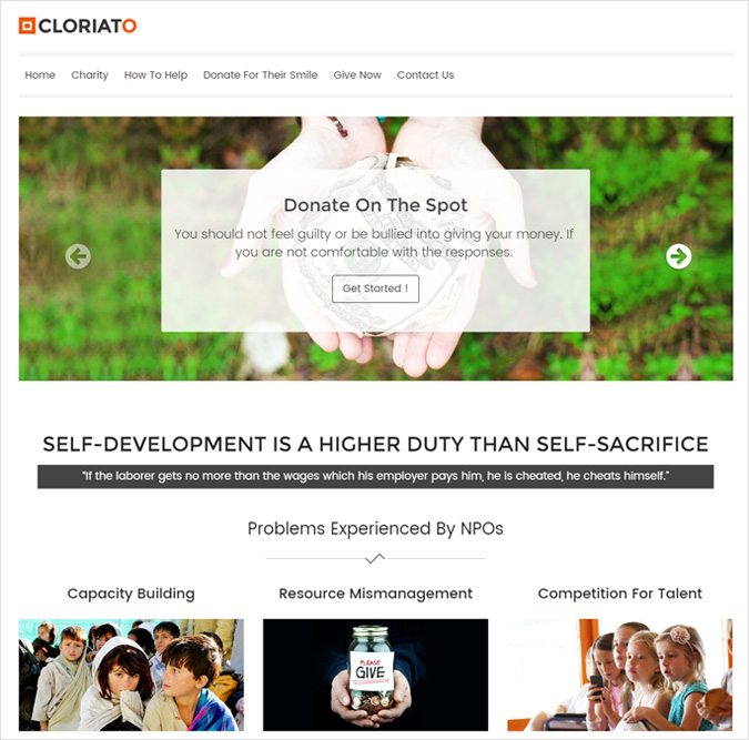 Cloriato WP theme