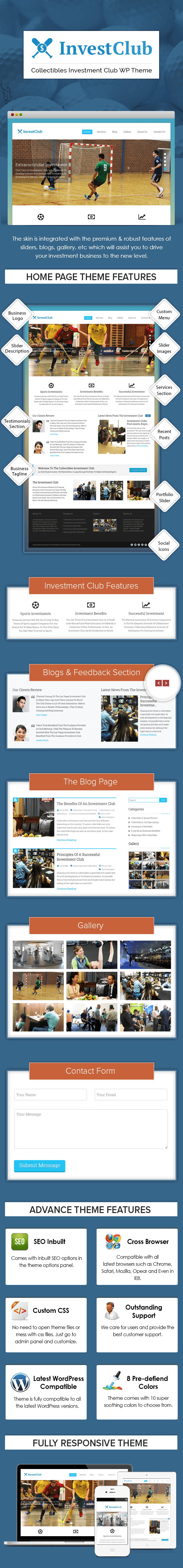 Collectibles Investment Club WordPress Theme Sales
