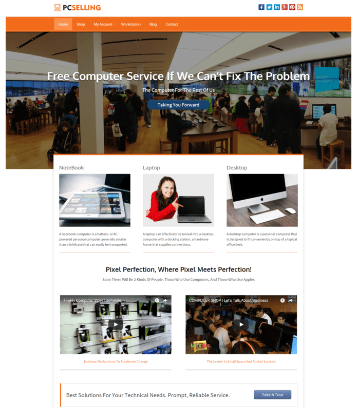 Computer Selling WordPress Theme
