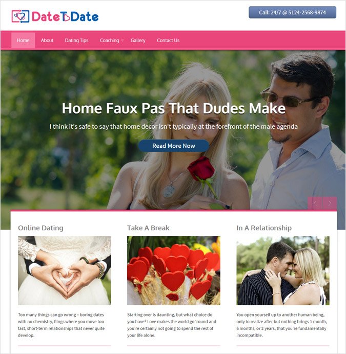 DateToDate WP theme