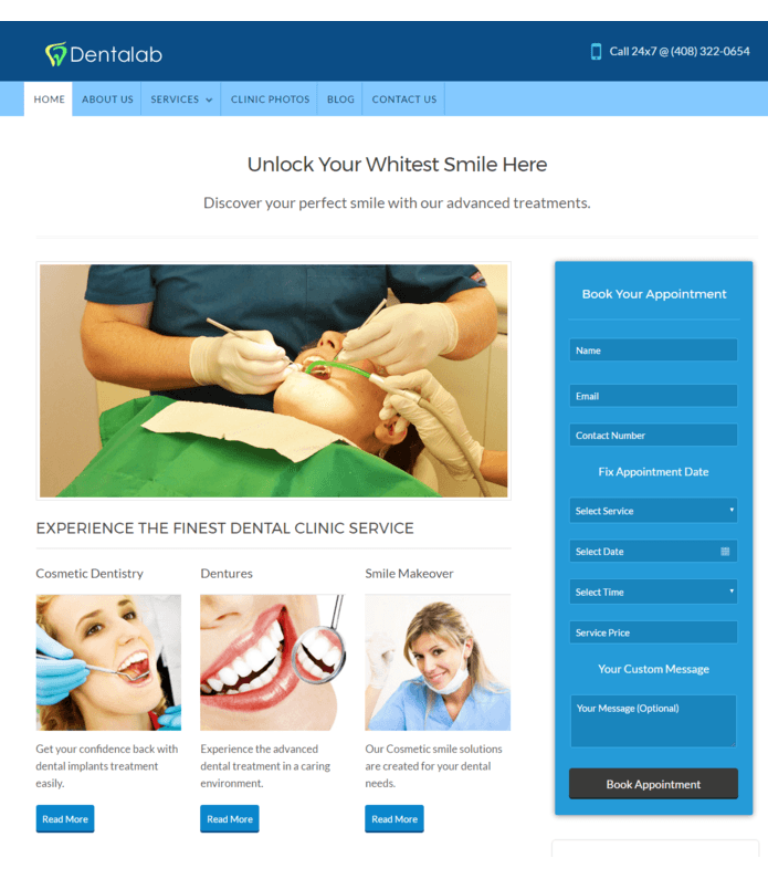 Dental Clinic WordPress Theme