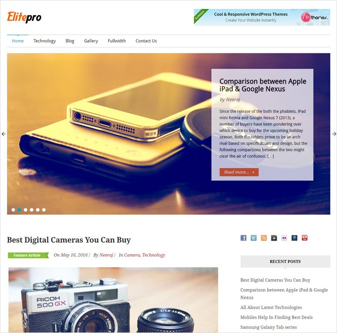 ElitePro WP theme