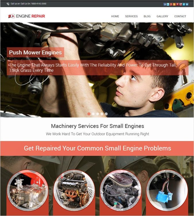 EngineRepair WP theme