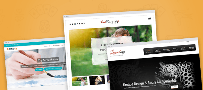Flat Design Responsive Portfolio WordPress Themes