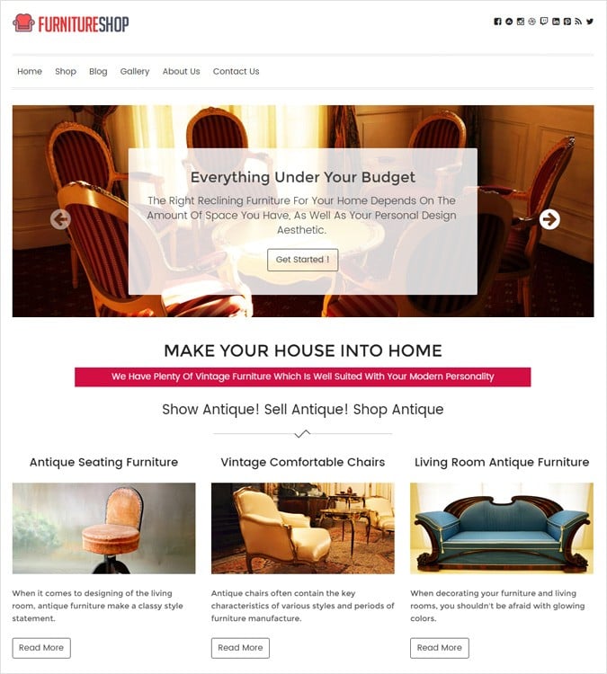 FurnitureShop WP Theme