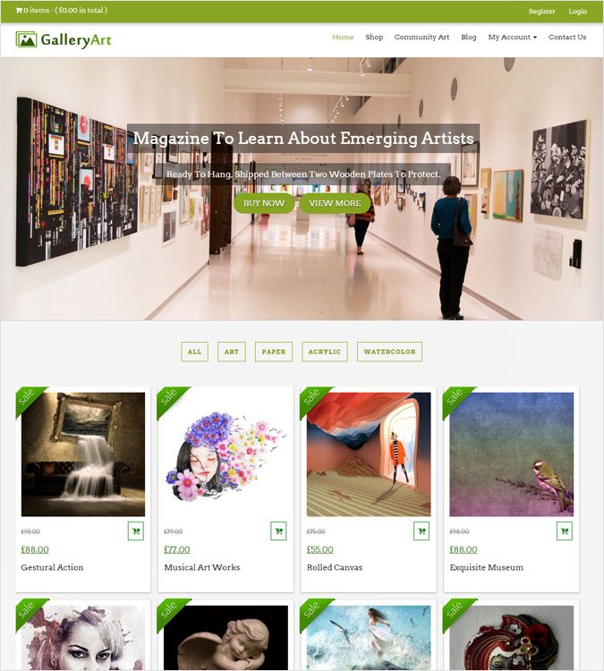 GalleryArt WP theme