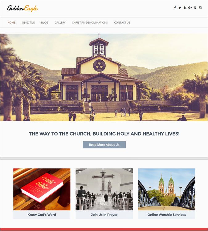 GoldenEagle WordPress Theme