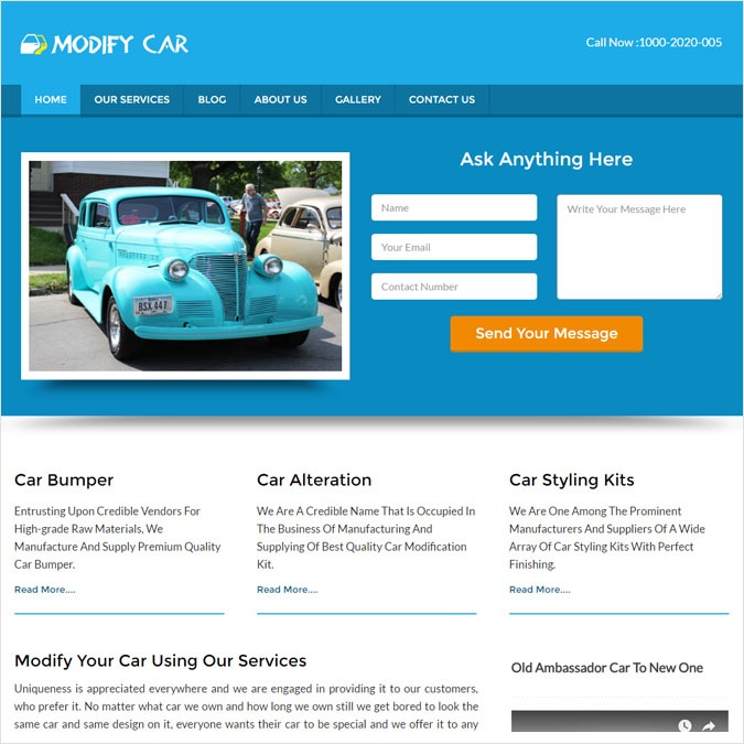 ModifyCar WP theme