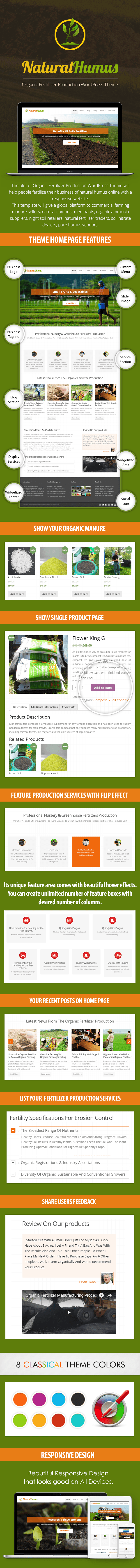Organic Fertilizer Production WordPress Template