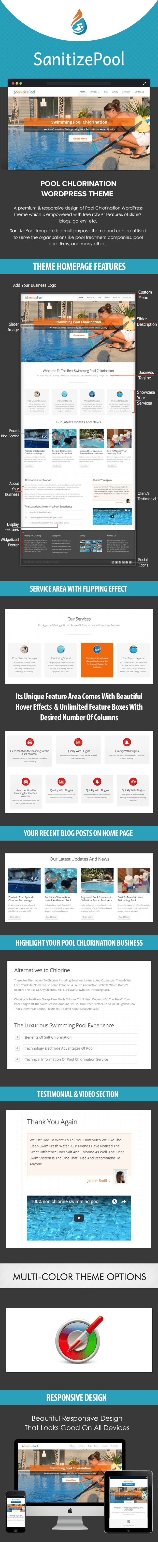 Pool Chlorination WordPress Theme Sales