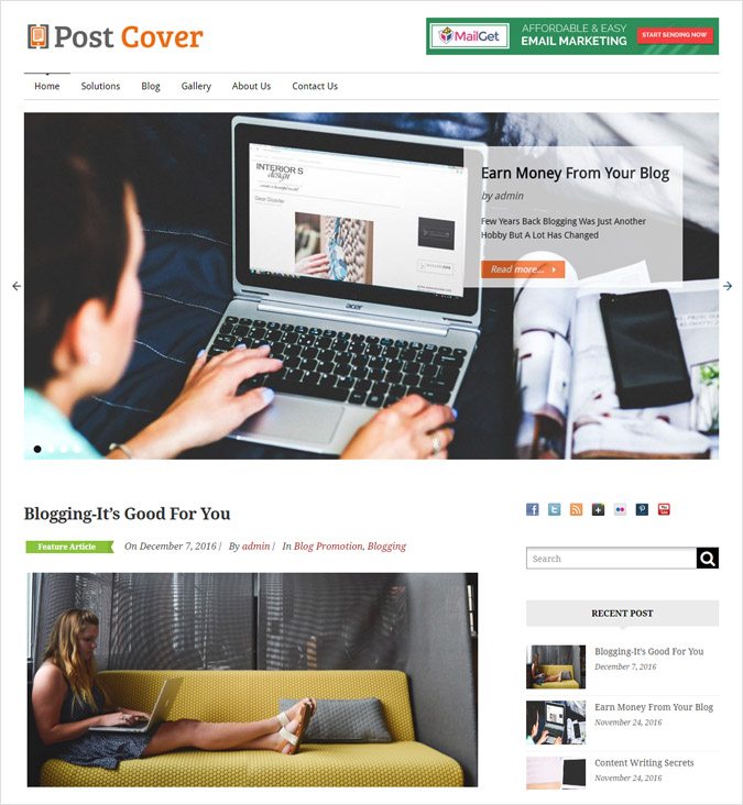 PostCover WP Theme