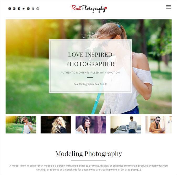 RealPhptoGraphy WP Theme