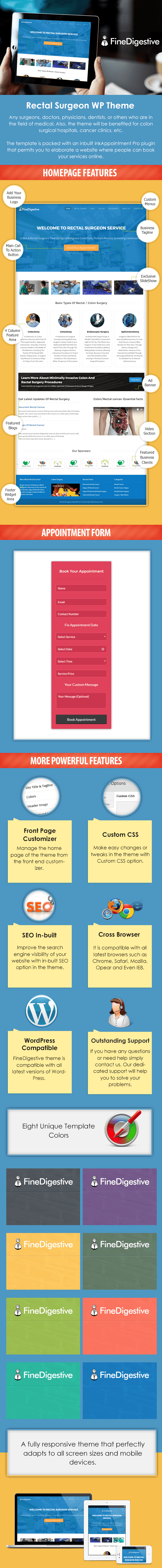 Finedigestive Rectal Surgeon Wordpress Theme Template Inkthemes