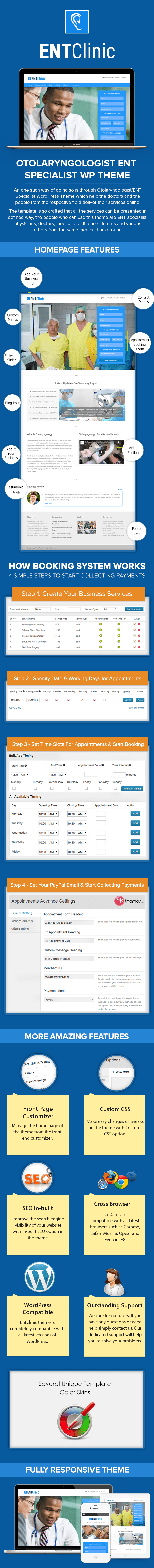 Otolaryngologist WordPress Theme Sales Page Image