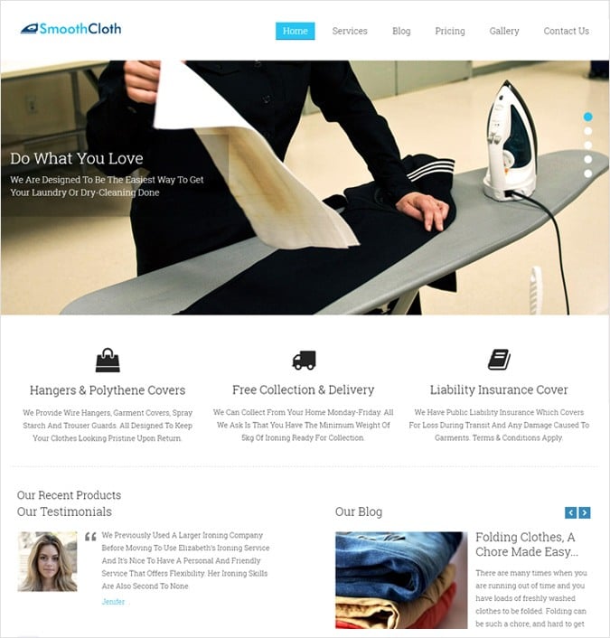 SmoothCloth WordPress Theme