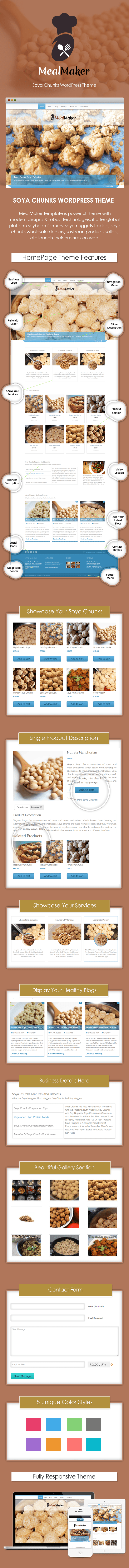 Soya Chunks WordPress Theme Sales
