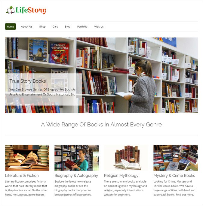 Story Books Shop WordPress Theme