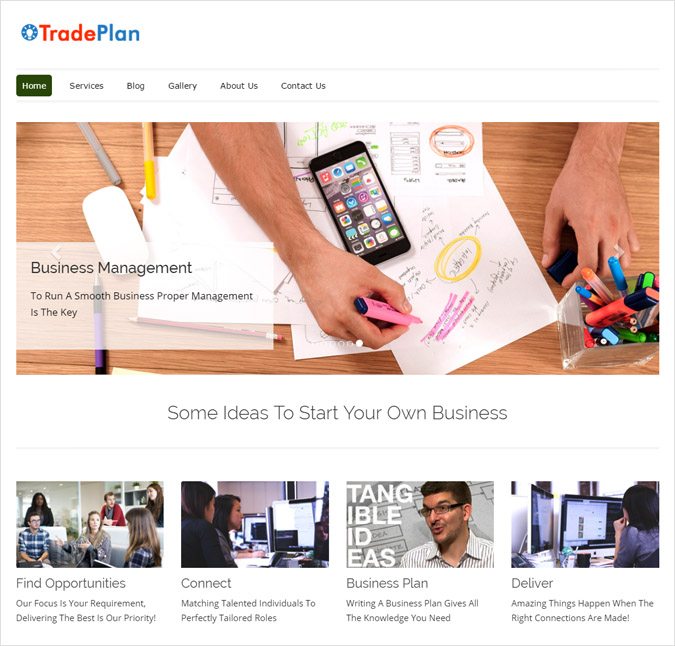 TradePlan WP theme