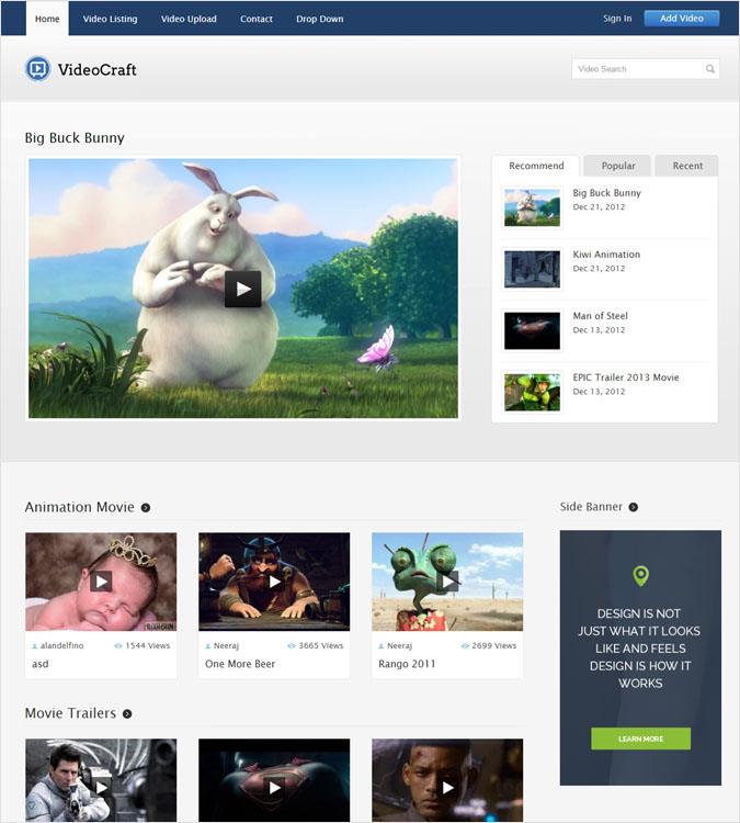 VideoCraft WP theme