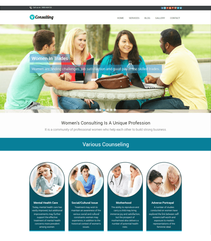 Womens Consulting WordPress Theme