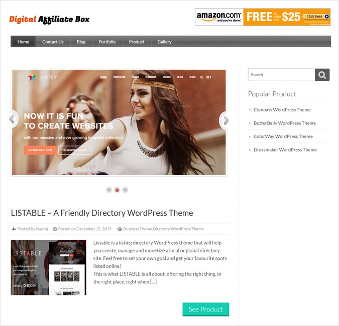 Digital Affiliate Box WP Theme