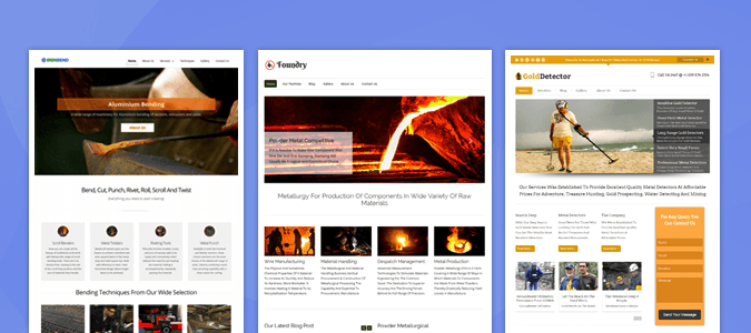 12 + Best Metal WordPress Themes for Fabrication, Foundry & Metallurgical Companies