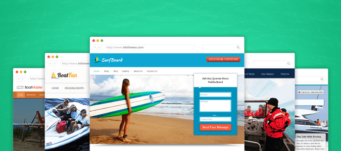 Sailing WordPress themes