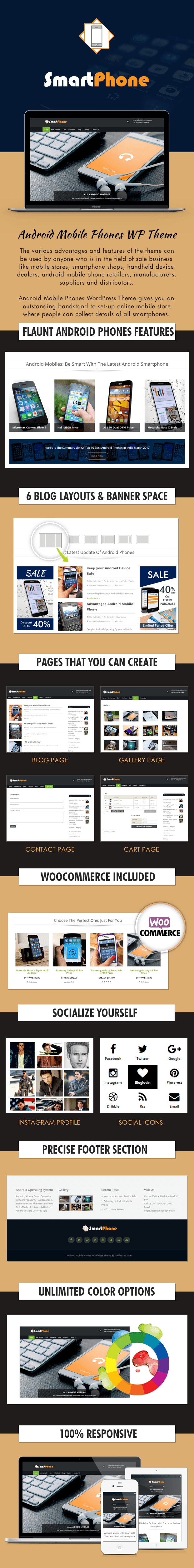 SmartPhone Android Mobile Phones WordPress Theme InkThemes