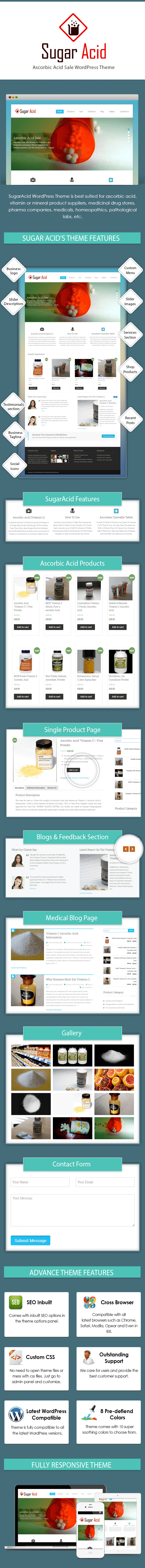 Ascorbic Acid Sale WordPress Theme