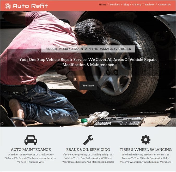 AutoRefit WP theme