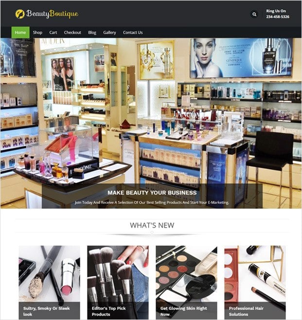 BeautyBoutique WP theme