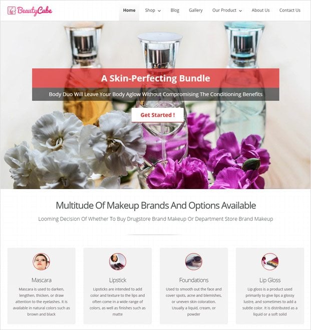 BeautyCube WP theme