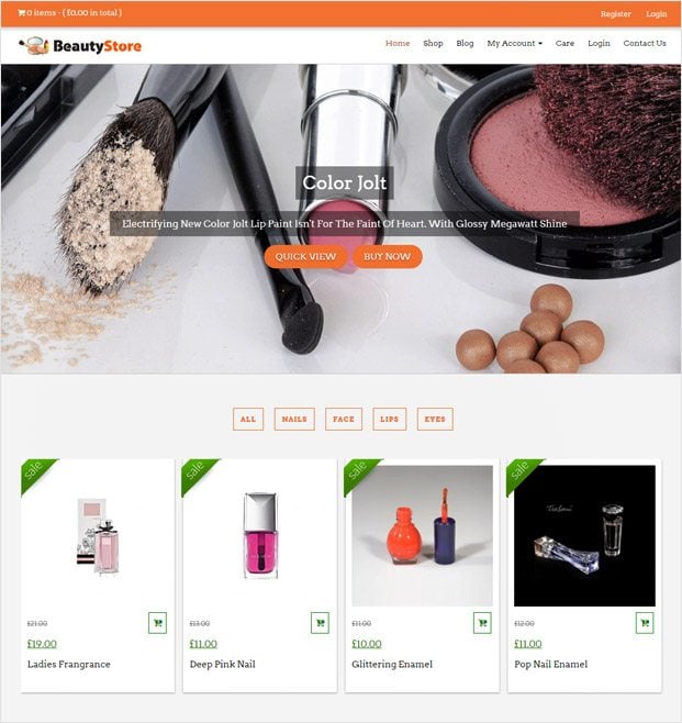 BeautyStore WP theme