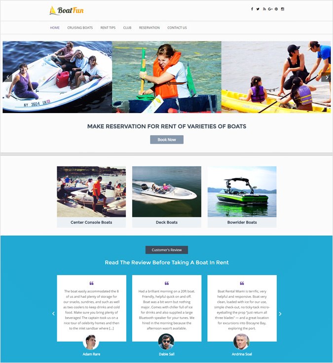 BoatFun WP theme