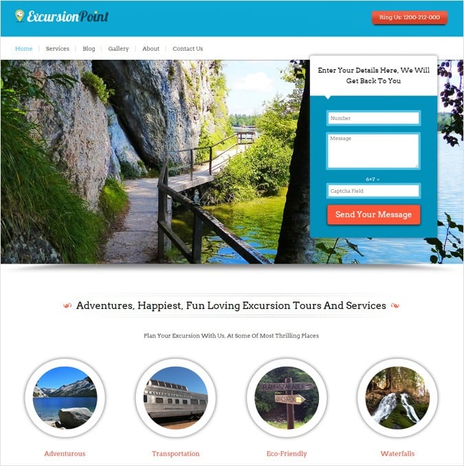 Excursion Service WordPress Theme