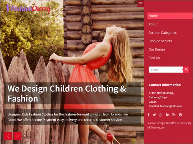 Fashion Design WordPress Theme